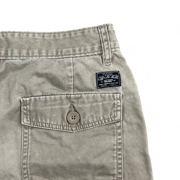 Vans Cargo Shorts Brown Mens 32 Skater Utility Off The Wall Cotton Outdoor - Picture 5 of 8
